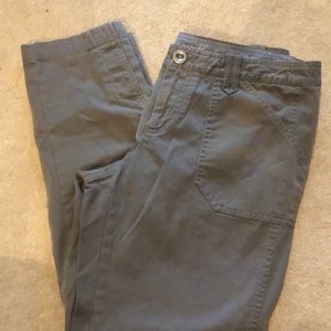 Banana Republic gray utility chinos